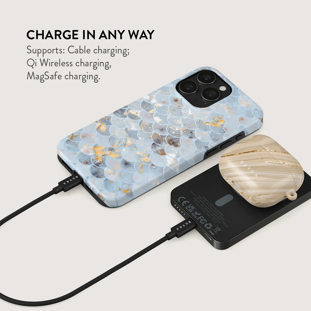 Mermaid Skin - Magnetic Power Bank