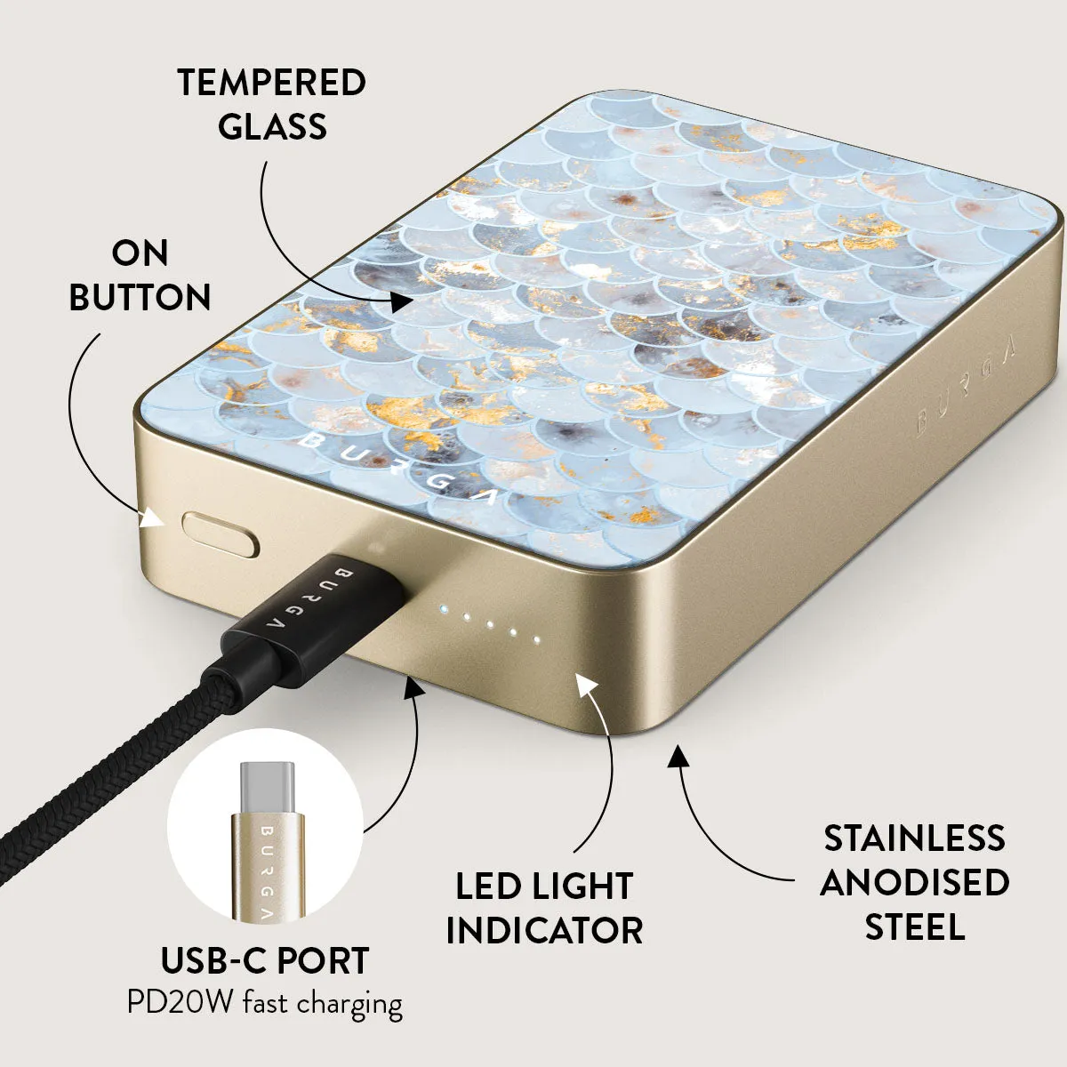 Mermaid Skin - Magnetic Power Bank