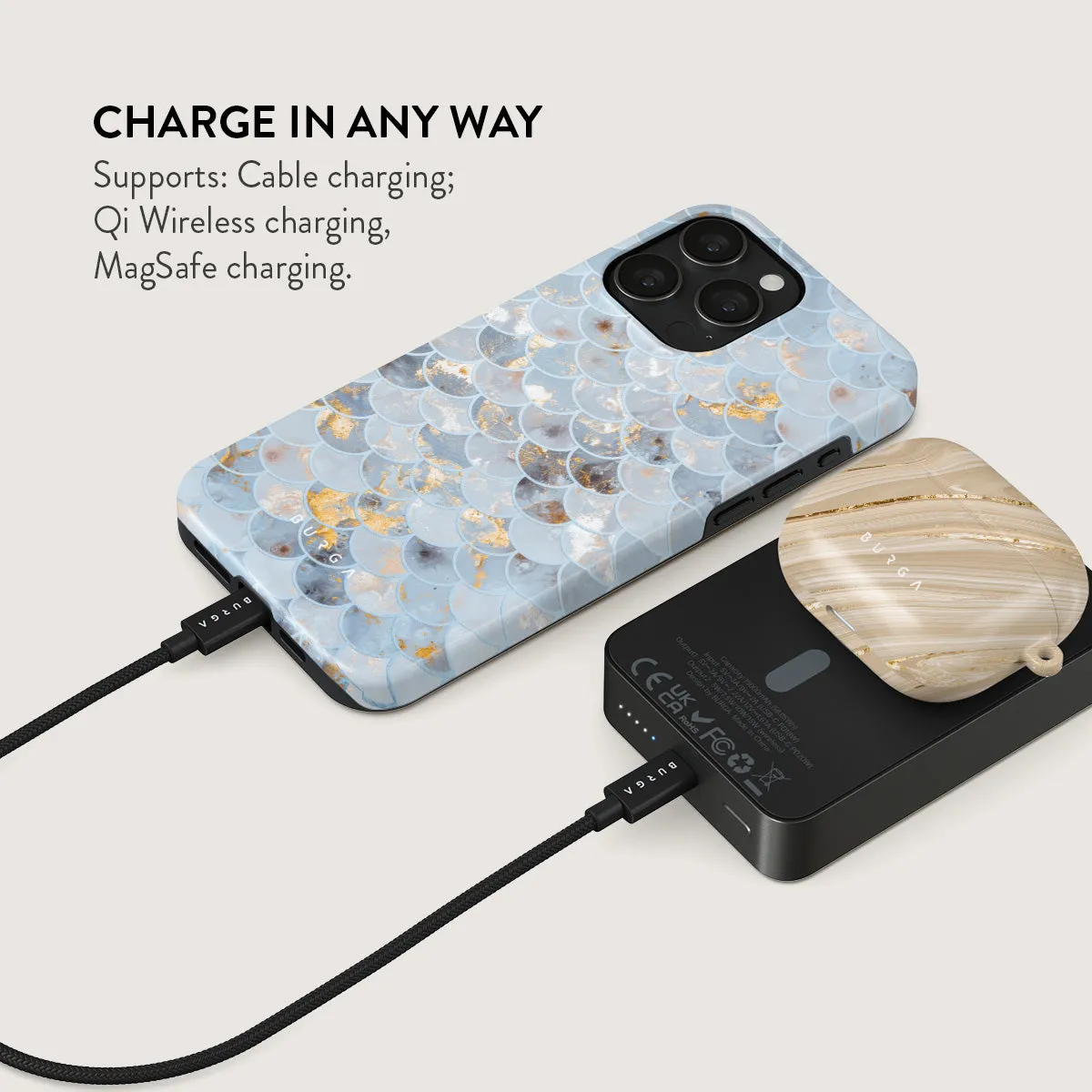 Mermaid Skin - Magnetic Power Bank