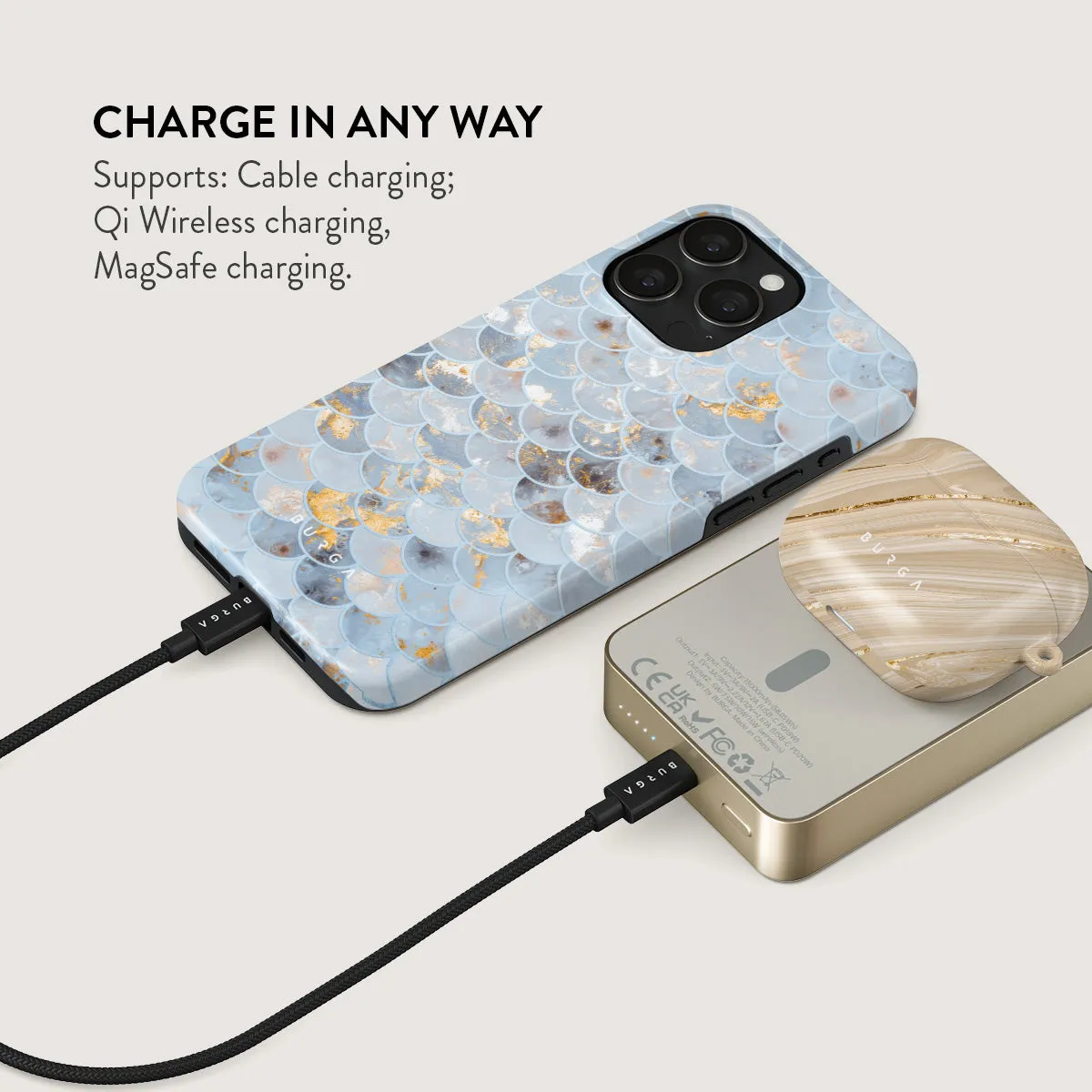 Mermaid Skin - Magnetic Power Bank