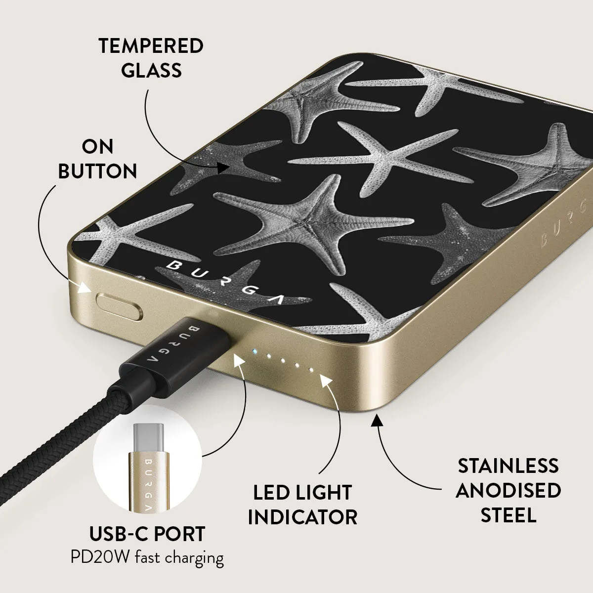 Midnight Ocean - Magnetic Power Bank