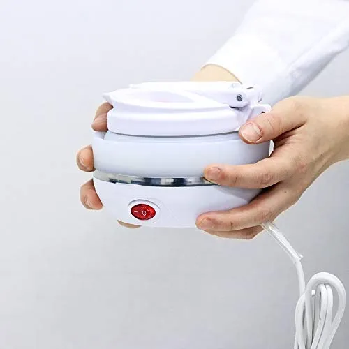 Miyoshi Collapsible Electric Kettle White 800ml for 2-3 persons MBE-TK03/WH