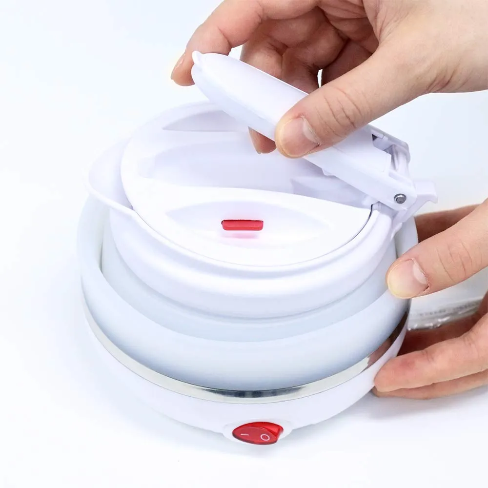 Miyoshi Collapsible Electric Kettle White 800ml for 2-3 persons MBE-TK03/WH