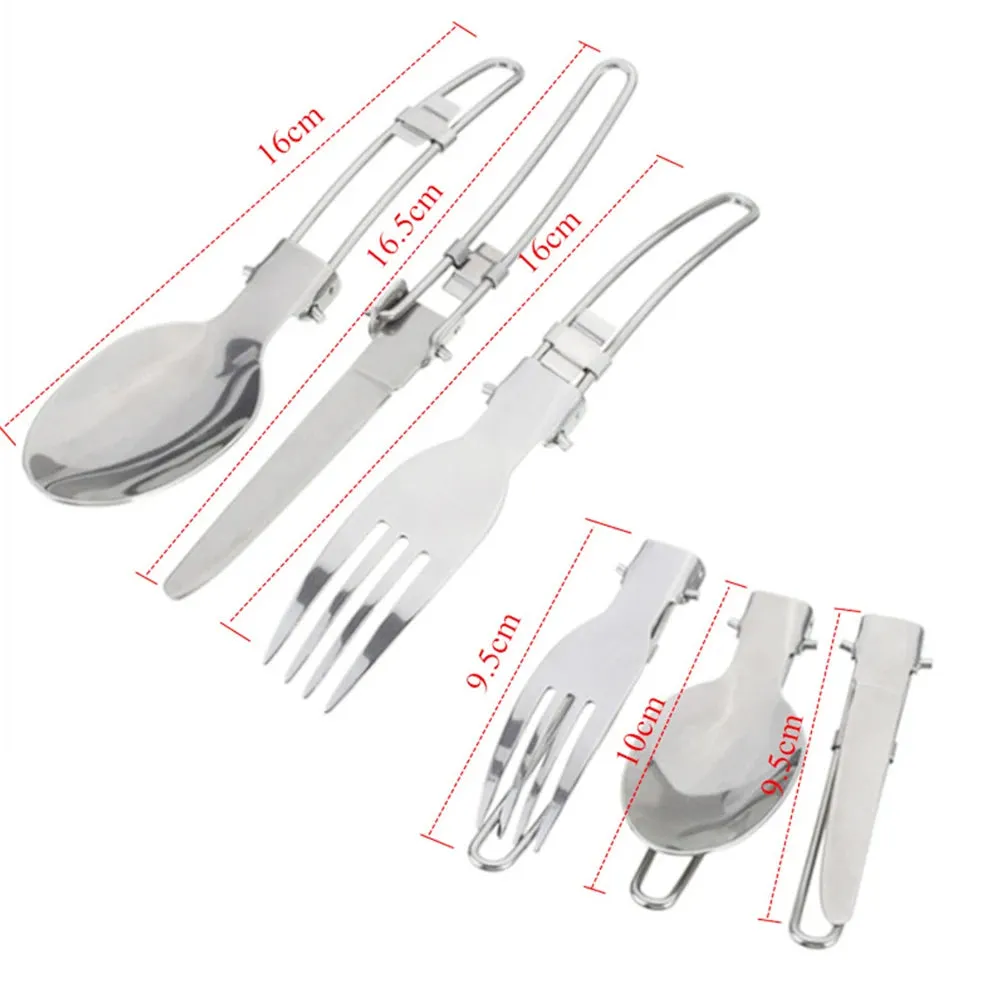 MOJOYCE Portable Camping Cookware Set with Mini Gas Stove