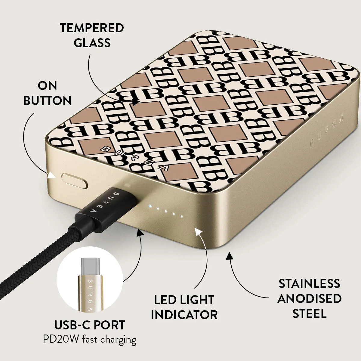 Monogram - Magnetic Power Bank