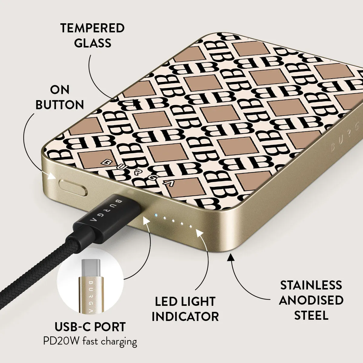 Monogram - Magnetic Power Bank