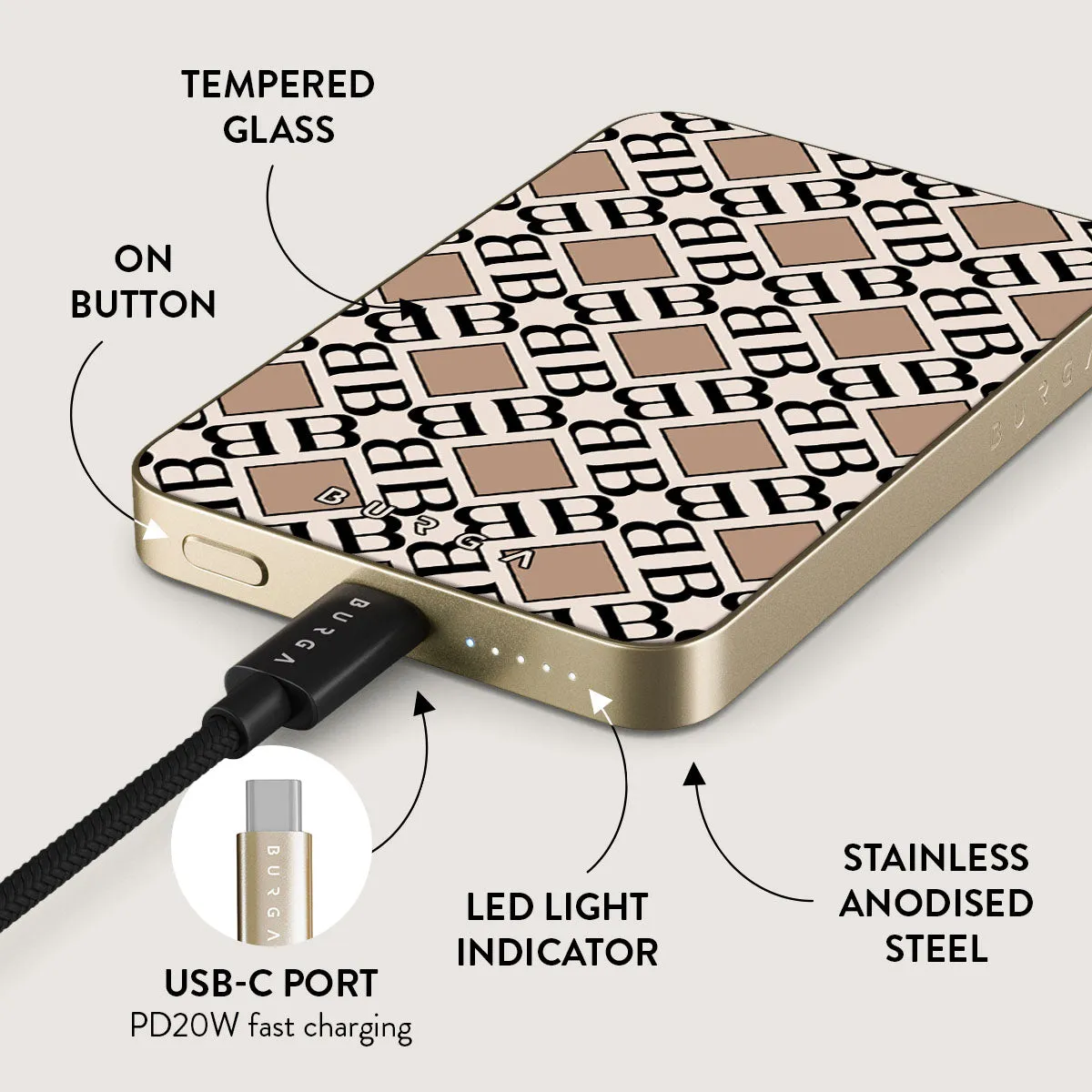 Monogram - Magnetic Power Bank