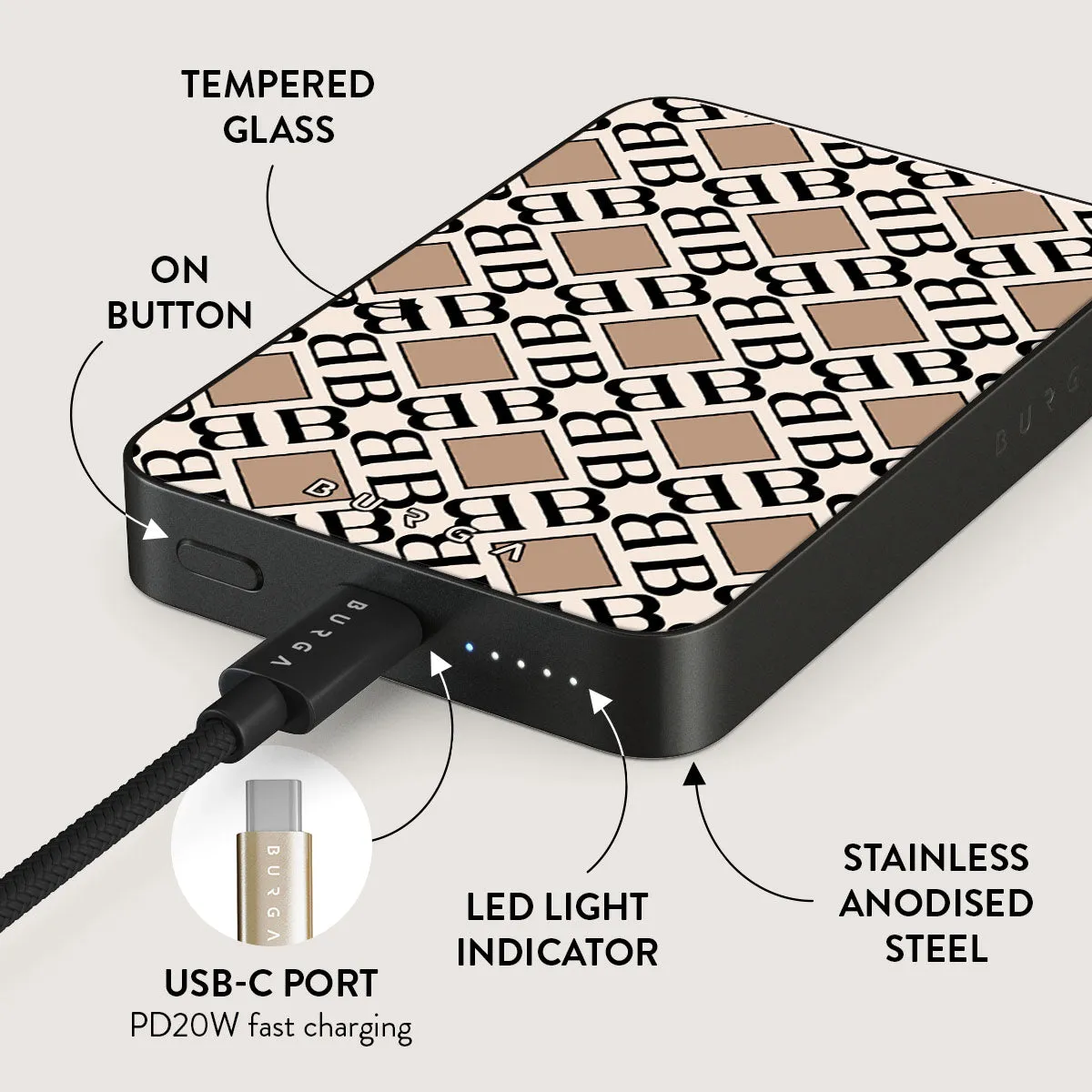 Monogram - Magnetic Power Bank