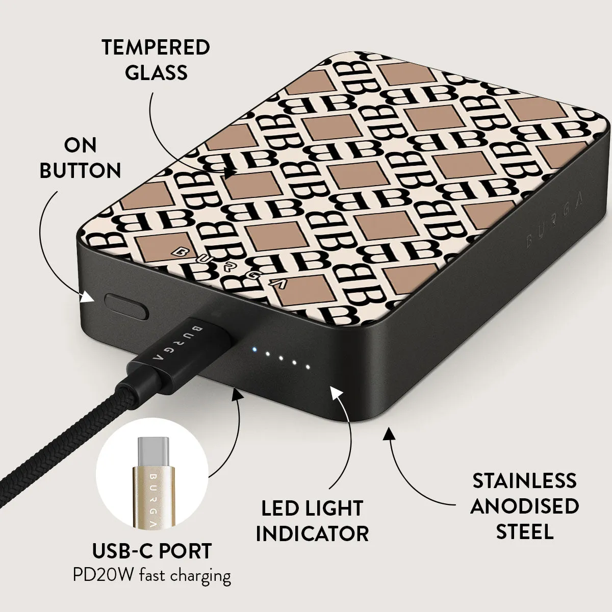 Monogram - Magnetic Power Bank