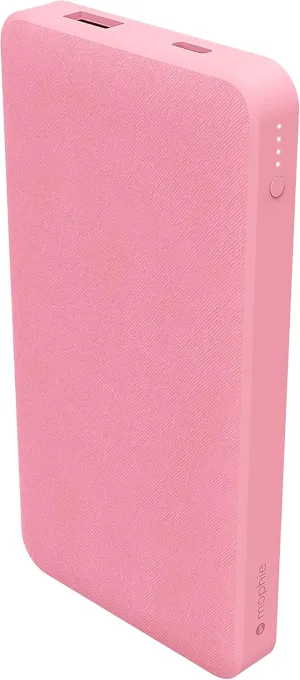 mophie - powerstation with PD - Portable Charger containing a 10,000mAh Battery and 18W USB-C PD Fast Charge - Pink