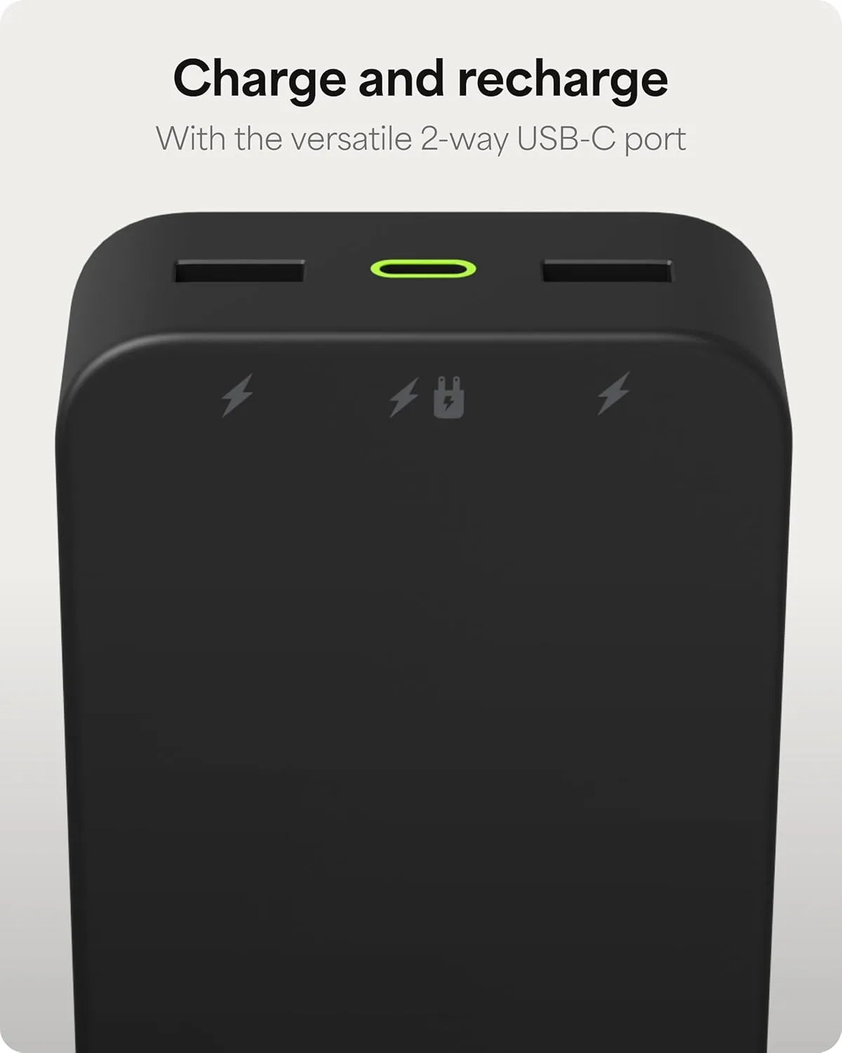 mophie Powerstation XL Power Bank 2023-20,000 mAh Large Internal Battery, (2) USB-A Ports and (1) 20W USB-C PD Fast Charging Input/Output Port, Travel-Friendly