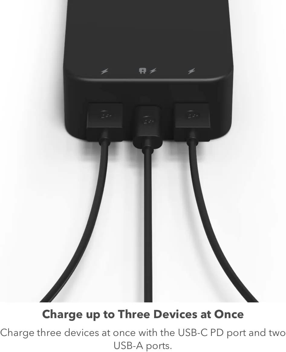 mophie Powerstation XL Power Bank 2023-20,000 mAh Large Internal Battery, (2) USB-A Ports and (1) 20W USB-C PD Fast Charging Input/Output Port, Travel-Friendly