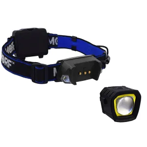 MORF R230 Head Lamp with Removable LED Flashlight