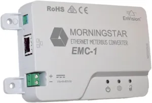 Morningstar Ethernet MeterBus Converter (EMC-1) - MeterBus Converter, Connects Solar Controllers for Enhanced Data & Network Features, SNMP, Modbus, SCADA, Remote Monitory & Connectivity