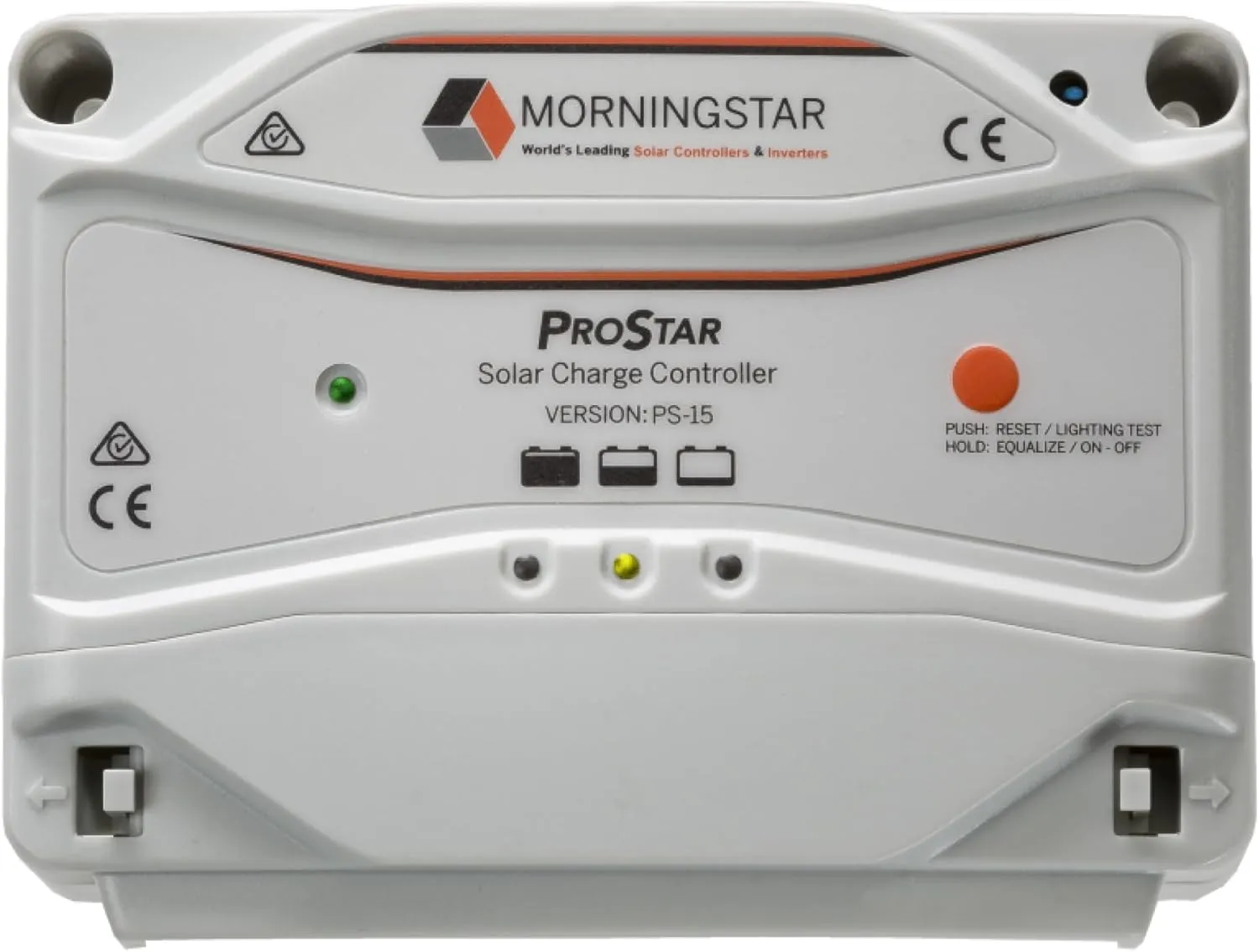 Morningstar Prostar 15A PWM Solar Charge Controller (PS-15) - Intelligent Solar Panel Regulator, Supports 12V/24V LA/Lithium Batteries, LVD/Lighting Control, HazLoc Rated, Low Noise - Designed in USA