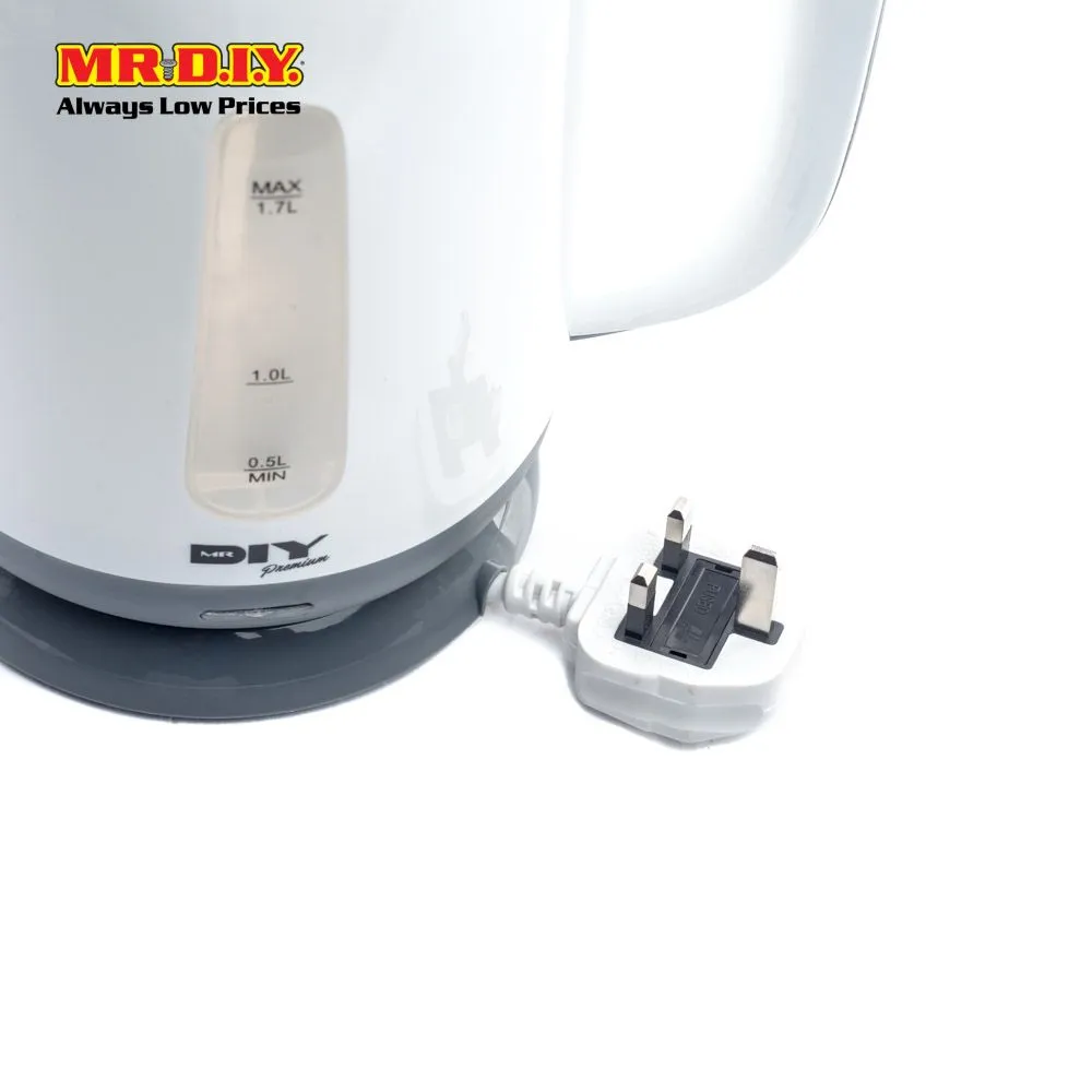 (MR.DIY) Premium Automatic Electric Plastic Kettle (1.7L)