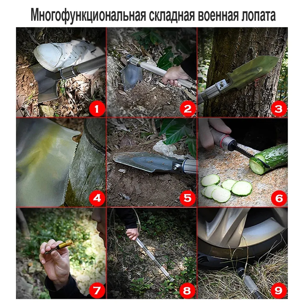 Multi-Function Shovel For Survival Tourism 76mm Folding Survival Camping Shovel Outdoor Camping Equipment Kit Garden Tools