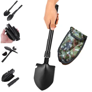 Multi-function Shovel Multi-device compatible Military Adjustable Portable Folding