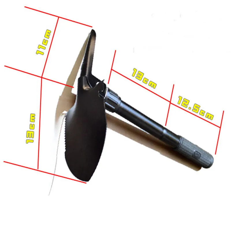 Multi-function Shovel Multi-device compatible Military Adjustable Portable Folding