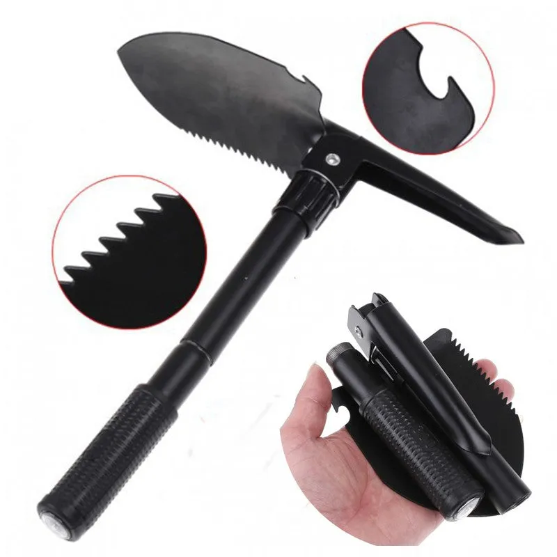 Multi-function Shovel Multi-device compatible Military Adjustable Portable Folding