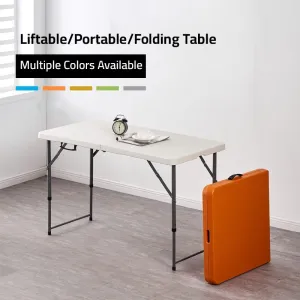 Multi-purpose Foldable Table, Outdoor Indoor Height Adjustable Portable Table, Dining Camping Work Table
