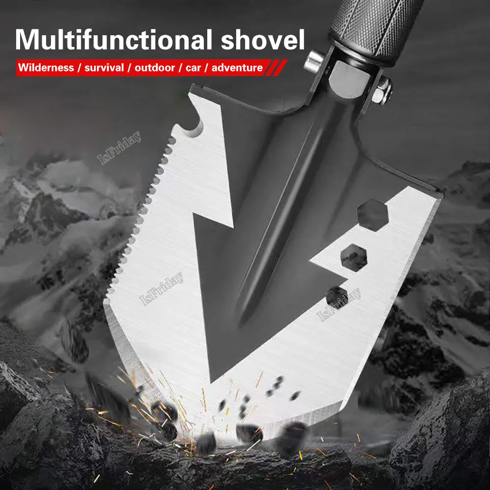 Multifunctional Camping Folding Utility Shovel Outdoor Survival Kit Gardening Tools