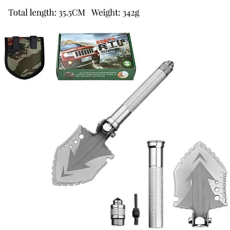 Multifunctional Camping Folding Utility Shovel Outdoor Survival Kit Gardening Tools