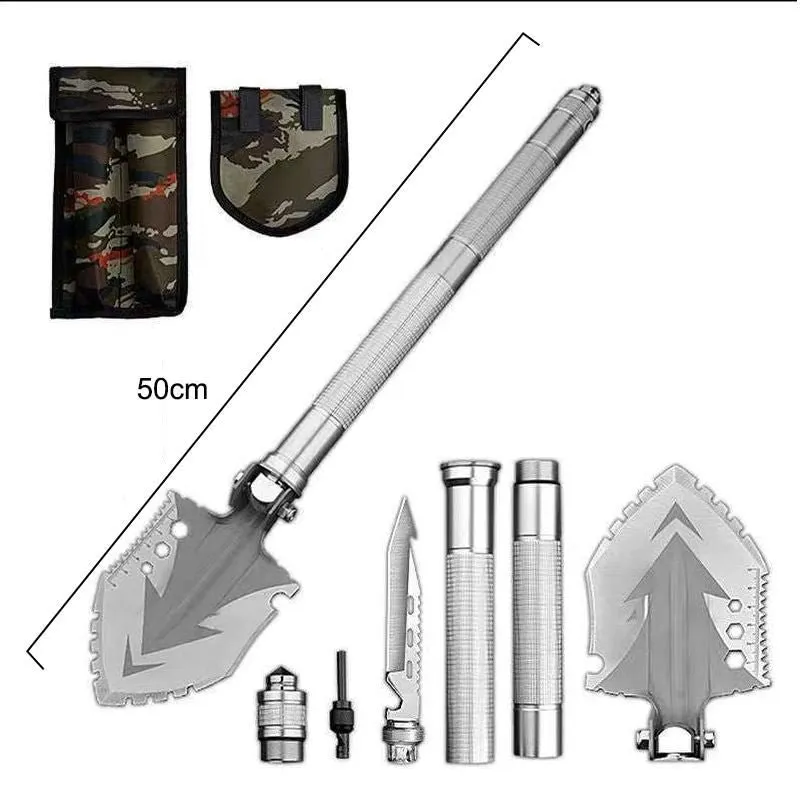 Multifunctional Camping Folding Utility Shovel Outdoor Survival Kit Gardening Tools