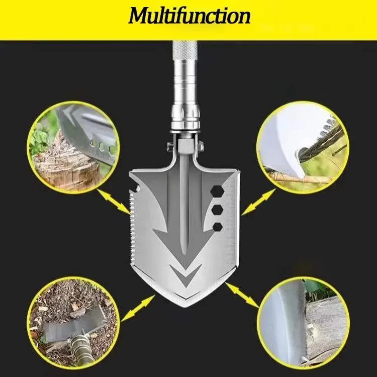 Multifunctional Camping Folding Utility Shovel Outdoor Survival Kit Gardening Tools