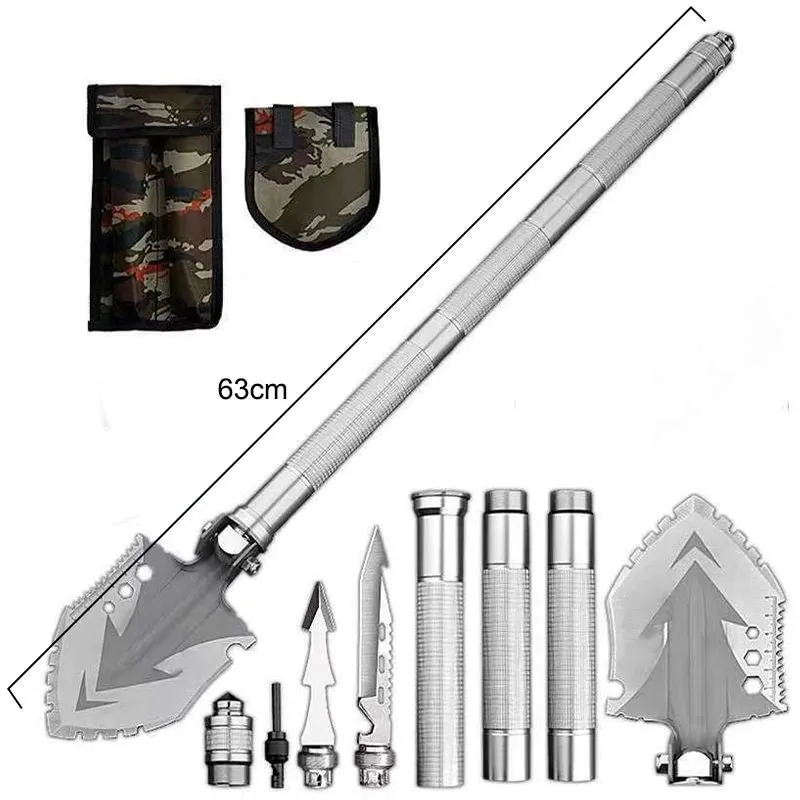 Multifunctional Camping Folding Utility Shovel Outdoor Survival Kit Gardening Tools