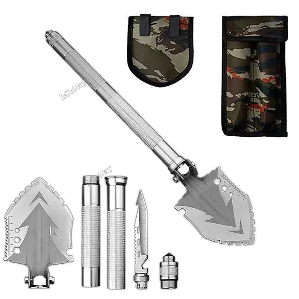 Multifunctional Camping Folding Utility Shovel Outdoor Survival Kit Gardening Tools