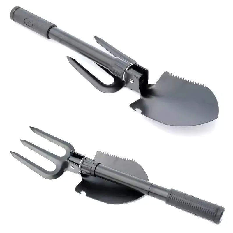 Multifunctional Foldable Garden Shovel Camping Shovel Military Style Entrenching Tool for Camping/Hiking/Fishing/ Backpacking