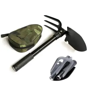 Multifunctional Foldable Garden Shovel Camping Shovel Military Style Entrenching Tool for Camping/Hiking/Fishing/ Backpacking