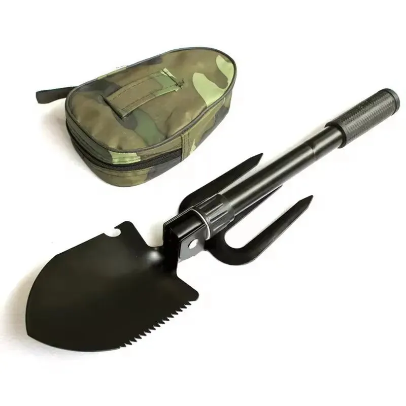 Multifunctional Foldable Garden Shovel Camping Shovel Military Style Entrenching Tool for Camping/Hiking/Fishing/ Backpacking
