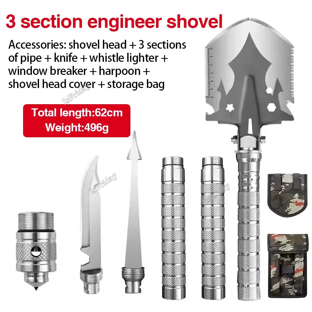 Multifunctional Outdoor Camping Shovel