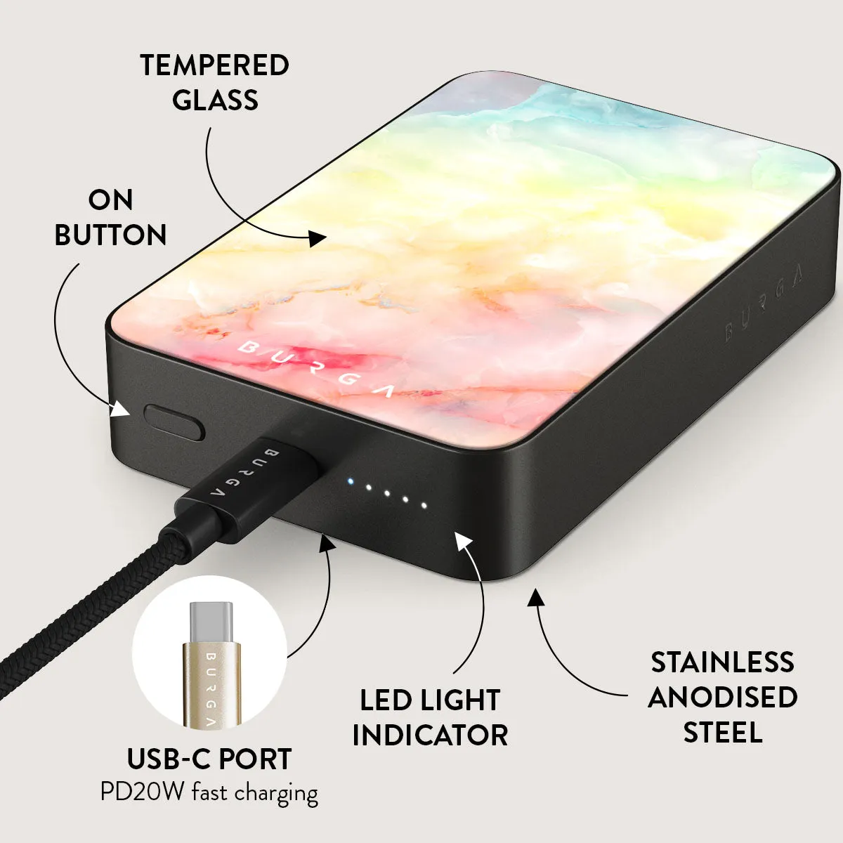 New Flame - Rainbow Magnetic Power Bank