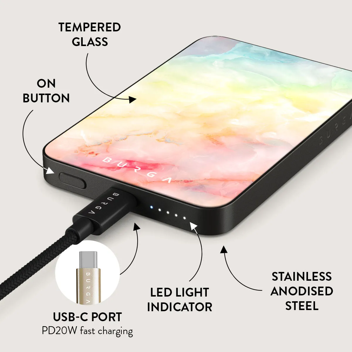 New Flame - Rainbow Magnetic Power Bank