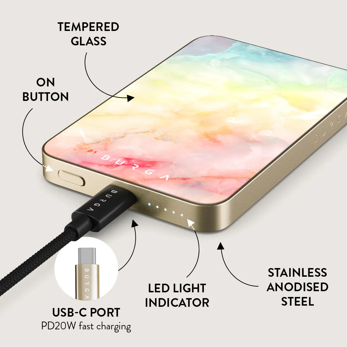 New Flame - Rainbow Magnetic Power Bank