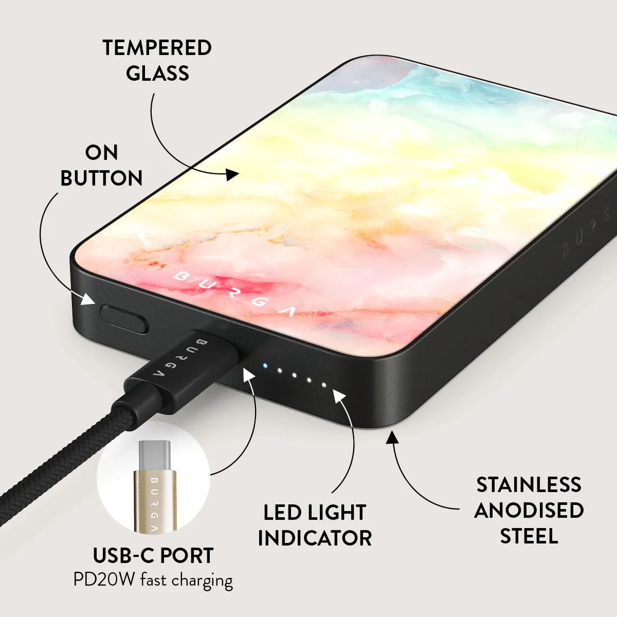 New Flame - Rainbow Magnetic Power Bank