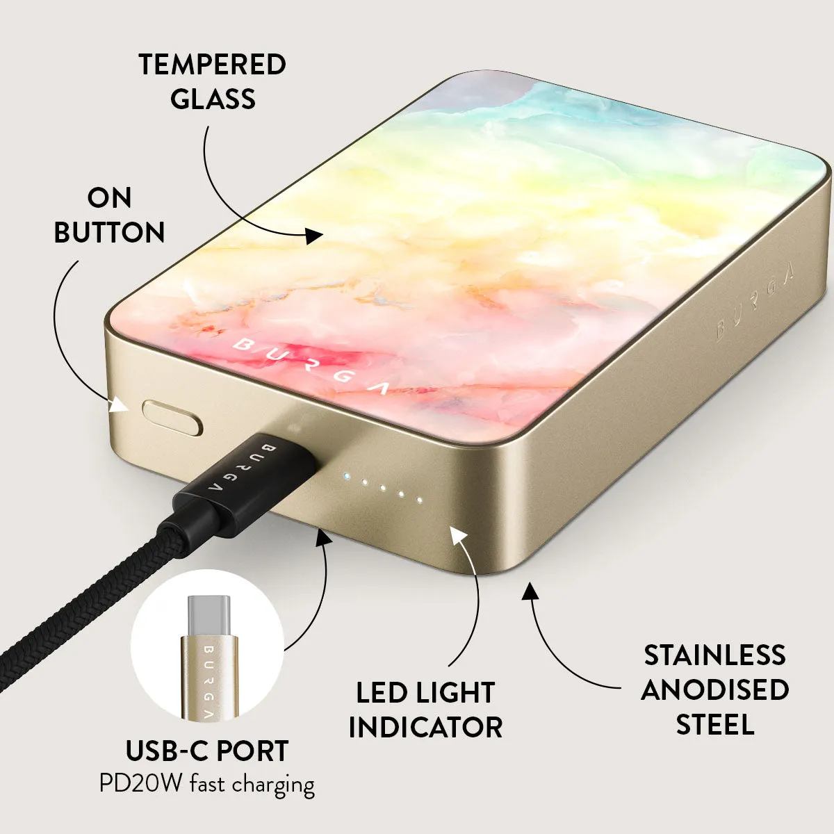 New Flame - Rainbow Magnetic Power Bank
