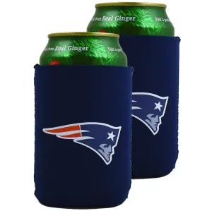 NFL New England Patriots Neoprene Can Sleeve (Set of 2)