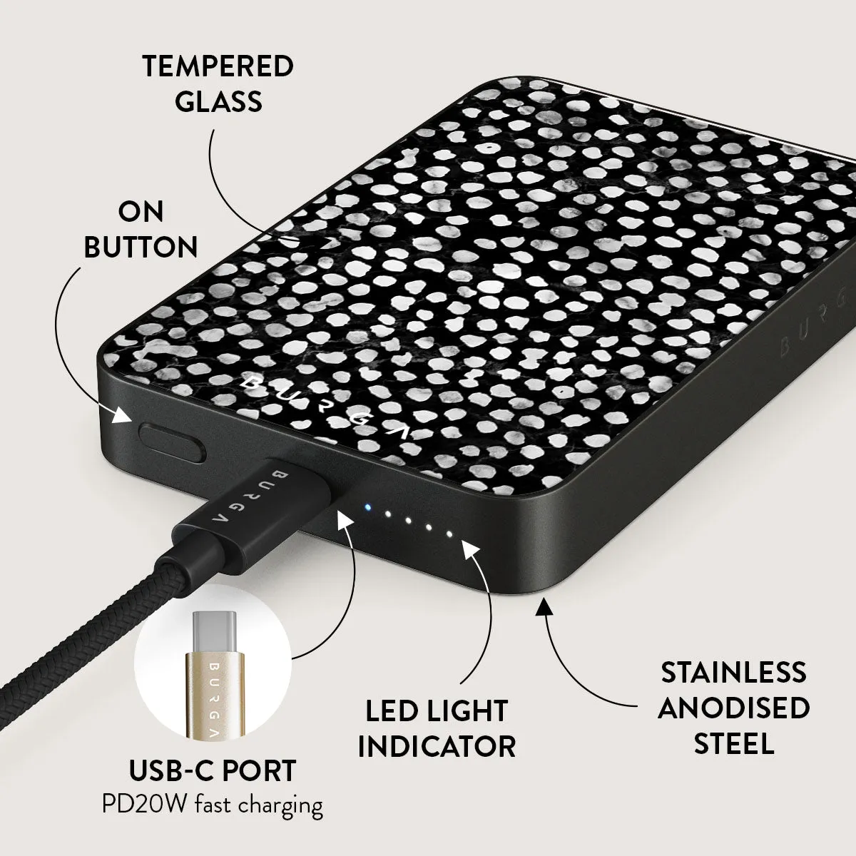 Night Sky - Dotted Magnetic Power Bank