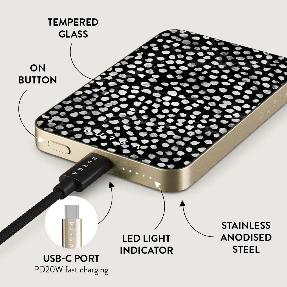 Night Sky - Dotted Magnetic Power Bank