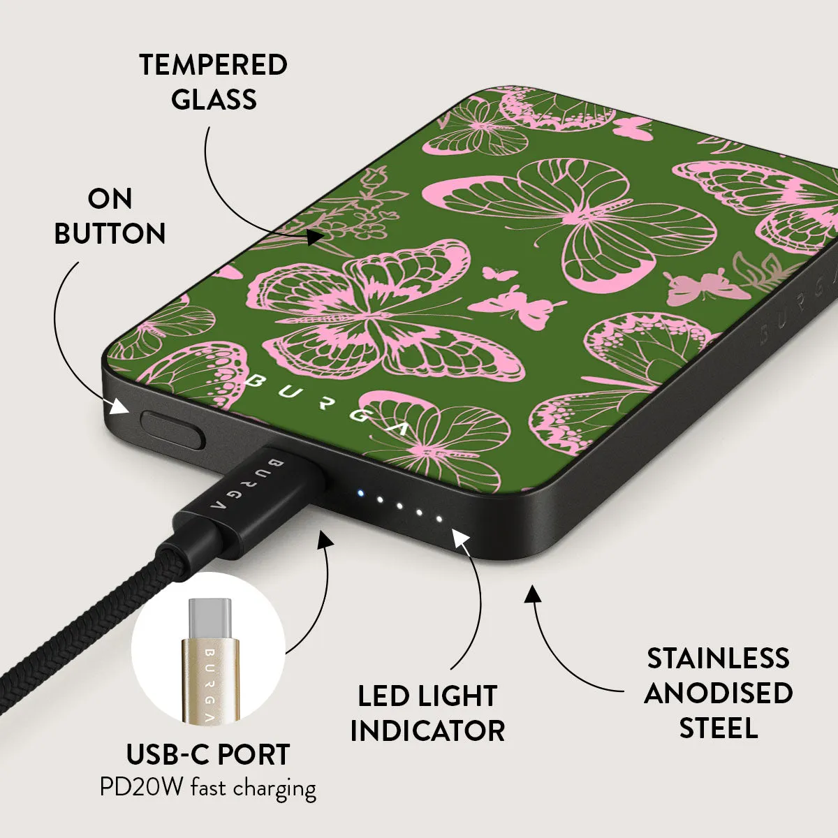 No Regrets - Magnetic Power Bank