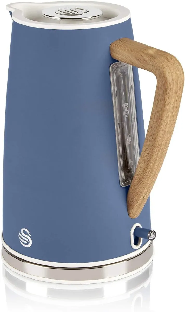 Nordic Kettle Unit) Multifunctional Blue Cordless Satisfaction guarantee 1.7L Swan (Display