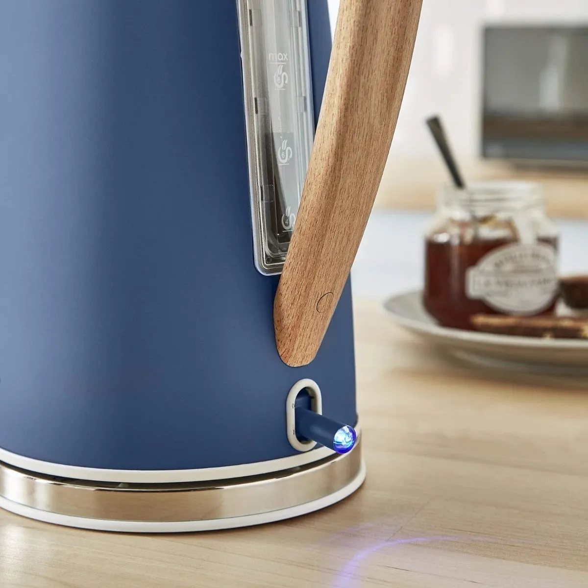 Nordic Kettle Unit) Multifunctional Blue Cordless Satisfaction guarantee 1.7L Swan (Display