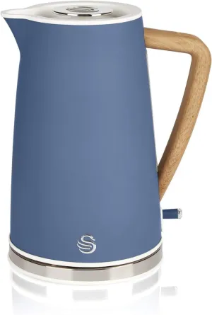 Nordic Kettle Unit) Multifunctional Blue Cordless Satisfaction guarantee 1.7L Swan (Display
