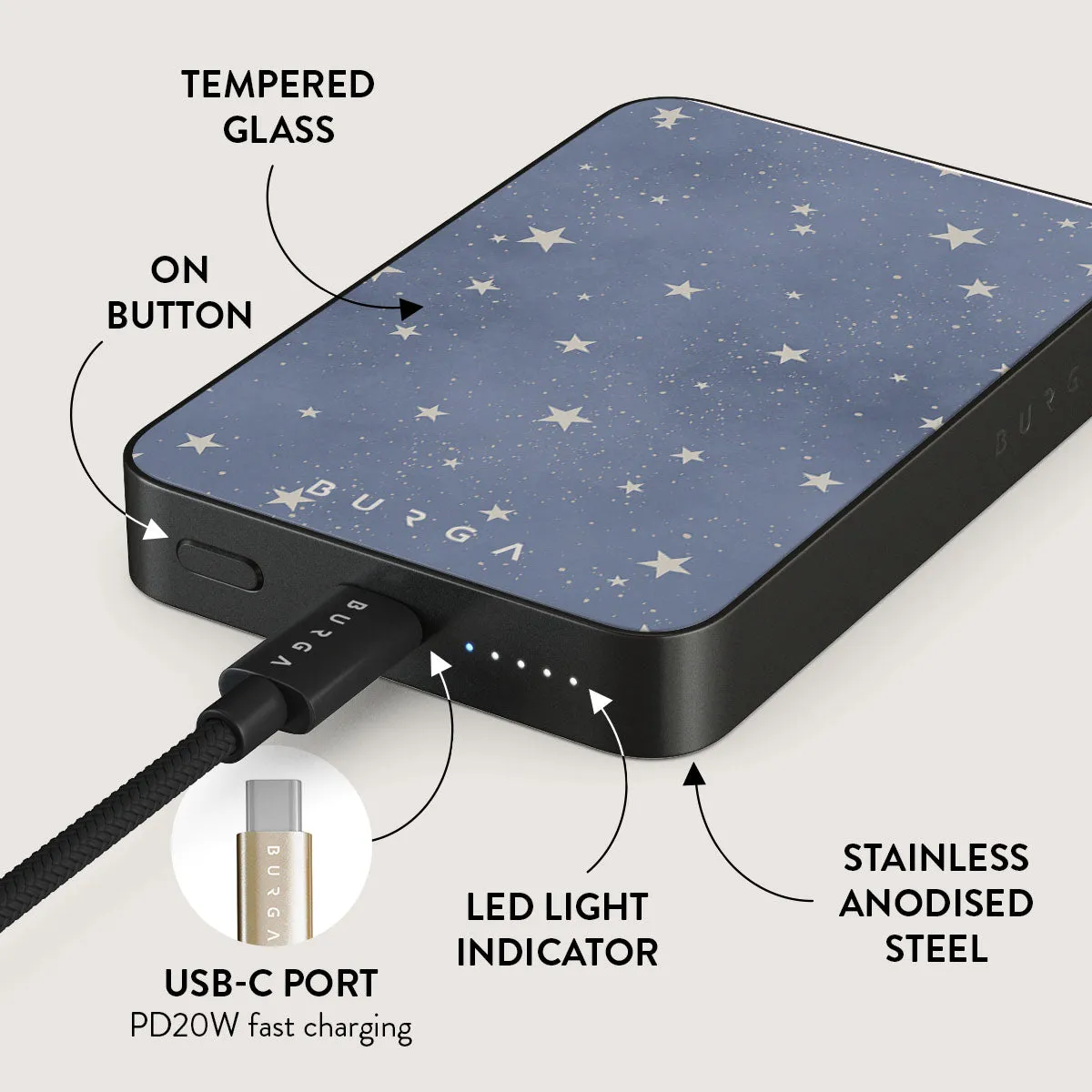 North Star - Magnetic Power Bank