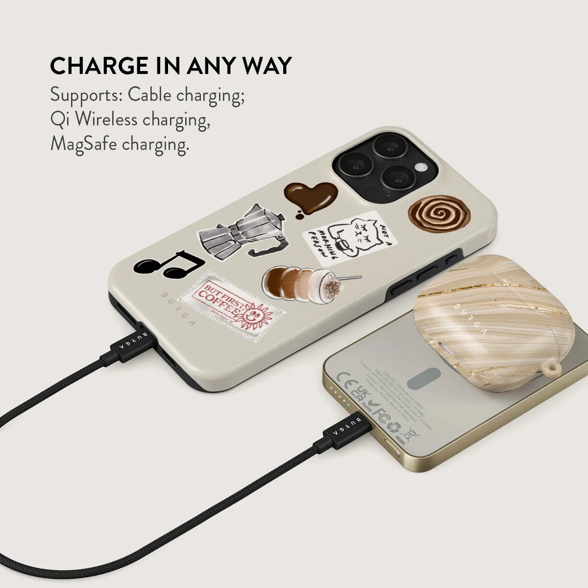 Oat Milk Please - Magnetic Power Bank