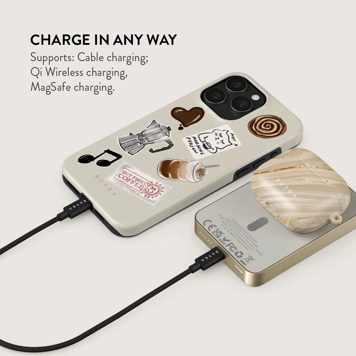 Oat Milk Please - Magnetic Power Bank